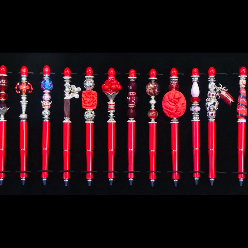 Jeweled Pens Black Ink $10 Each